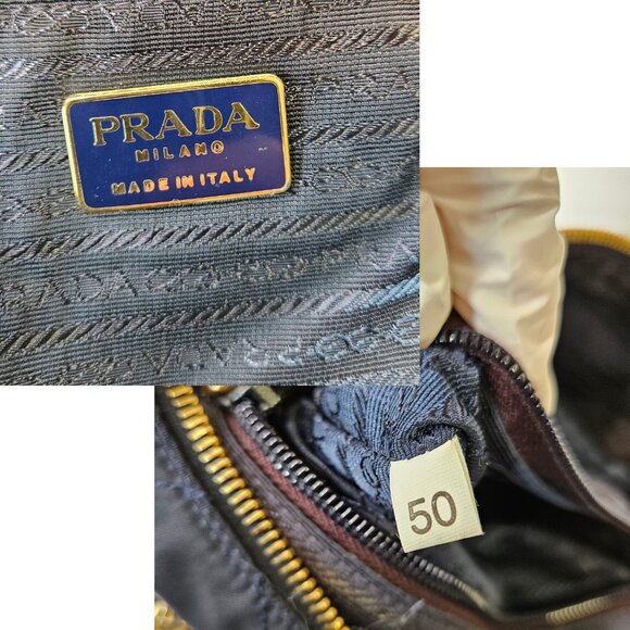 Authentic Prada Tessuto Catena Nylon Quilted Chain Shoulder Bag in Black - Picture 4 of 17